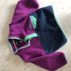 Patagonia girls fleece pullover- barely worn